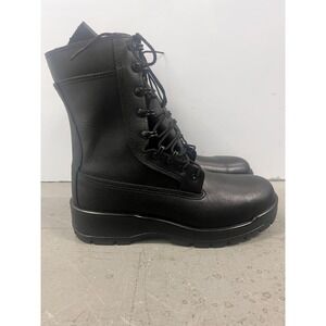 Rocky Navy Inspired 808 Mens 9W Black Waterproof 9" Steel Toe EH Military Boots